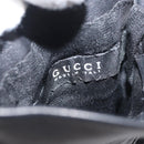 GUCCI Horsebit Web Sherry Line Gloves Leather Black Auth YKZ1406A-9