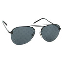 LOUIS VUITTON Clockwise Sunglasses metal Black Z1019E LV Auth YKZ1407M-1
