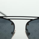 LOUIS VUITTON Clockwise Sunglasses metal Black Z1019E LV Auth YKZ1407M-9