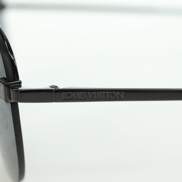 LOUIS VUITTON Clockwise Sunglasses metal Black Z1019E LV Auth YKZ1407M