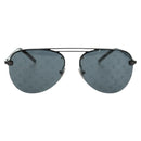 LOUIS VUITTON Clockwise Sunglasses metal Black Z1019E LV Auth YKZ1407M-13