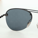 LOUIS VUITTON Clockwise Sunglasses metal Black Z1019E LV Auth YKZ1407M-21