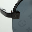 LOUIS VUITTON Clockwise Sunglasses metal Black Z1019E LV Auth YKZ1407M-8