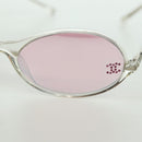 CHANEL COCO Mark Sunglasses plastic Clear 5044-B CC Auth YKZ1409M-9