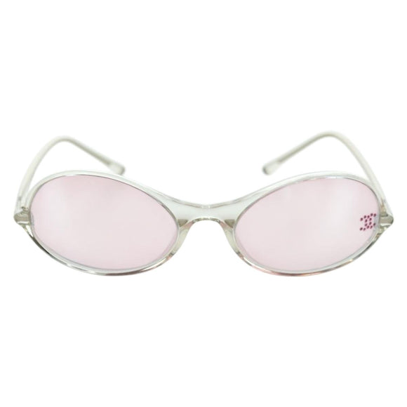 CHANEL COCO Mark Sunglasses plastic Clear 5044-B CC Auth YKZ1409M