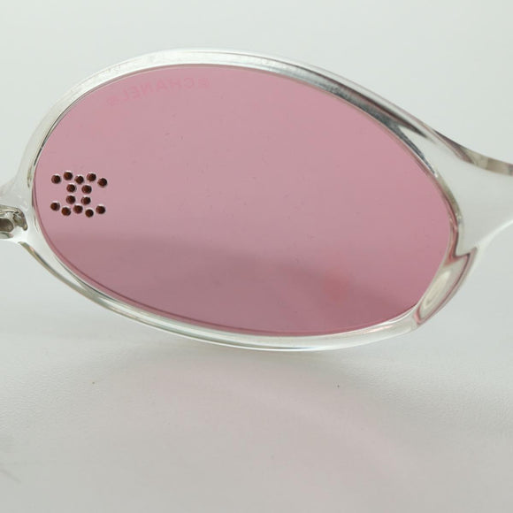 CHANEL COCO Mark Sunglasses plastic Clear 5044-B CC Auth YKZ1409M