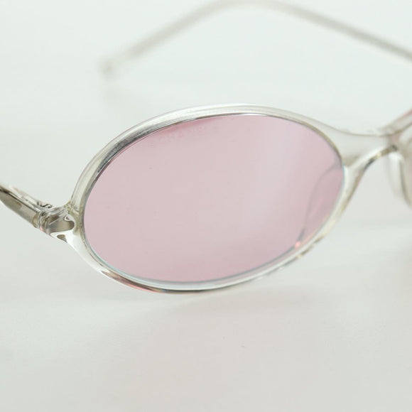 CHANEL COCO Mark Sunglasses plastic Clear 5044-B CC Auth YKZ1409M