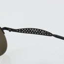 CHANEL COCO Mark Sunglasses metal Black 05981 50927 CC Auth YKZ1410-9