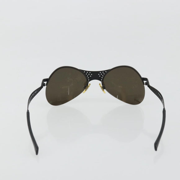 CHANEL COCO Mark Sunglasses metal Black 05981 50927 CC Auth YKZ1410