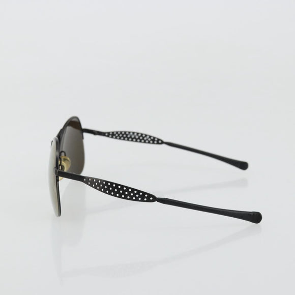 CHANEL COCO Mark Sunglasses metal Black 05981 50927 CC Auth YKZ1410
