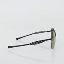 CHANEL COCO Mark Sunglasses metal Black 05981 50927 CC Auth YKZ1410-4