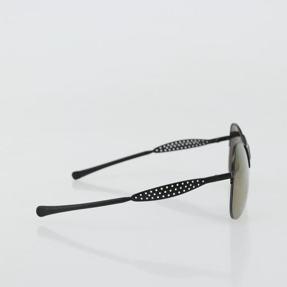 CHANEL COCO Mark Sunglasses metal Black 05981 50927 CC Auth YKZ1410