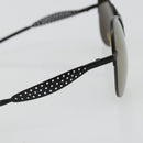 CHANEL COCO Mark Sunglasses metal Black 05981 50927 CC Auth YKZ1410-8