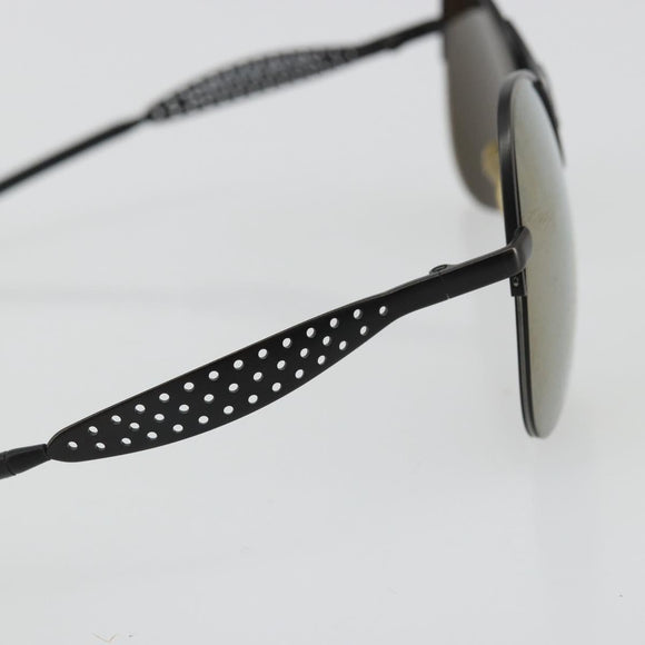 CHANEL COCO Mark Sunglasses metal Black 05981 50927 CC Auth YKZ1410