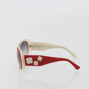 CHANEL Camelia Sunglasses plastic Red 5113 CC Auth YKZ1411A-4