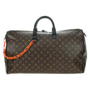 LOUIS VUITTON Monogram Virgil Abloh Keepall Band 50 Bag M44471 Auth YKZ1415M-13