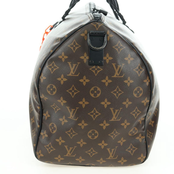 LOUIS VUITTON Monogram Virgil Abloh Keepall Band 50 Bag M44471 Auth YKZ1415M