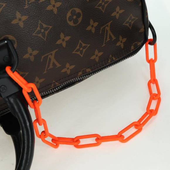 LOUIS VUITTON Monogram Virgil Abloh Keepall Band 50 Bag M44471 Auth YKZ1415M