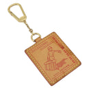 LOUIS VUITTON Porte Cles VVN Key Holder Leather Beige Gold LV Auth YKZ1417-1
