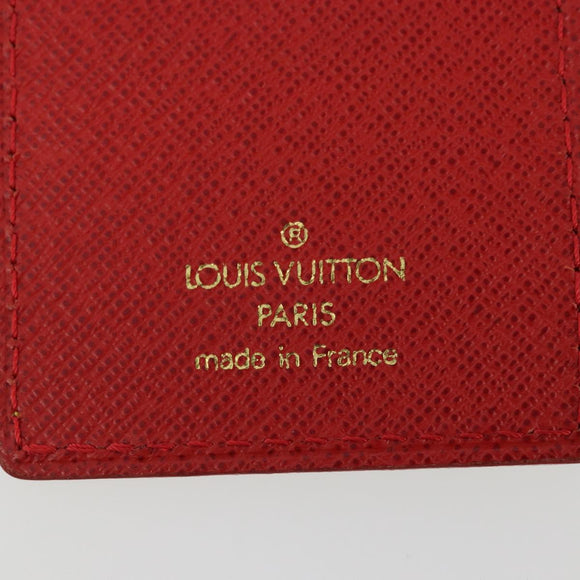 LOUIS VUITTON Porte Cles VVN Key Holder Leather Beige Gold LV Auth YKZ1417