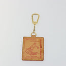 LOUIS VUITTON Porte Cles VVN Key Holder Leather Beige Gold LV Auth YKZ1417-2