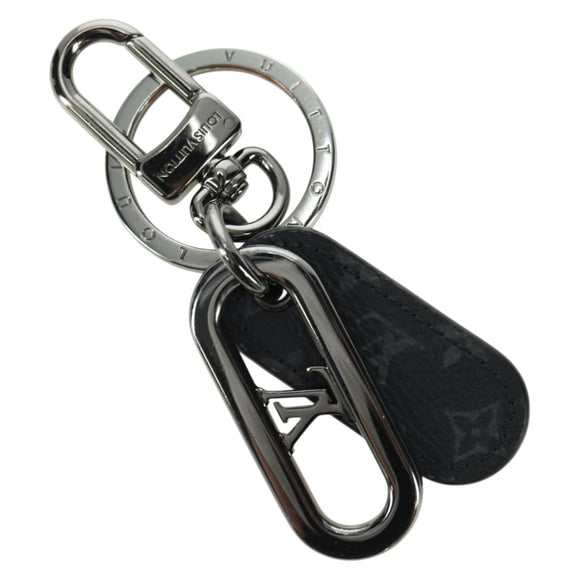 LOUIS VUITTON Monogram Porte Cles LV Signature Charm Black M00927 Auth YKZ1420M