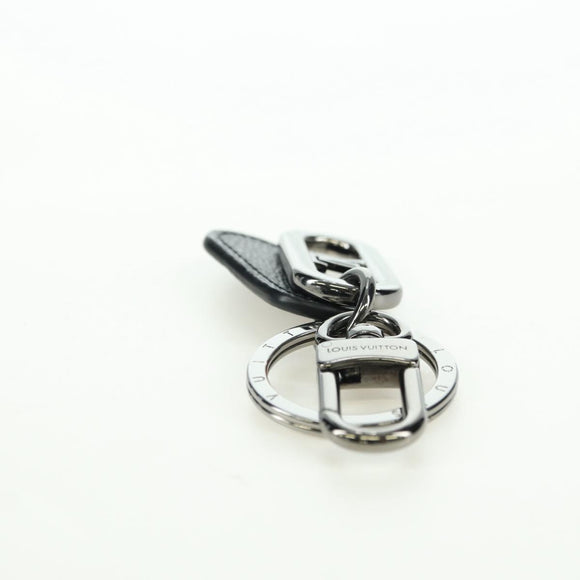 LOUIS VUITTON Monogram Porte Cles LV Signature Anhänger Schwarz M00927 Auth YKZ1420M