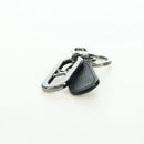 LOUIS VUITTON Monogram Porte Cles LV Signature Charm Black M00927 Auth YKZ1420M-14