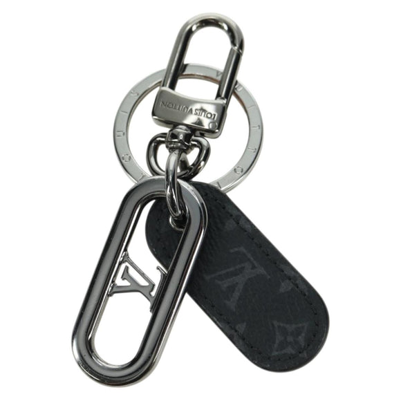 LOUIS VUITTON Monogram Porte Cles LV Signature Anhänger Schwarz M00927 Auth YKZ1420M