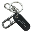 LOUIS VUITTON Monogram Porte Cles LV Signature Charm Black M00927 Auth YKZ1420M-5