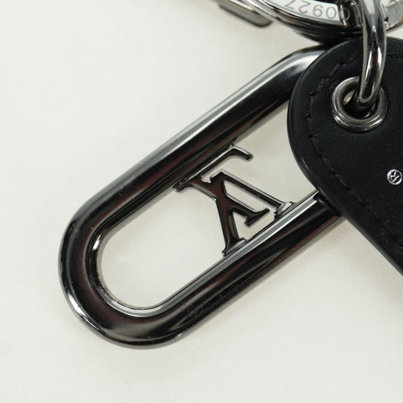 LOUIS VUITTON Monogram Porte Cles LV Signature Charm Black M00927 Auth YKZ1420M