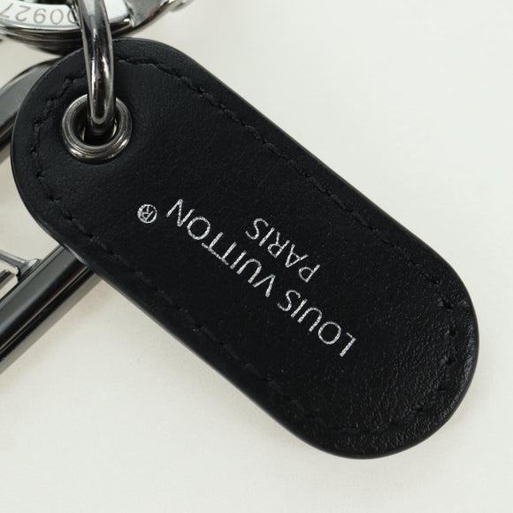 LOUIS VUITTON Monogram Porte Cles LV Signature Anhänger Schwarz M00927 Auth YKZ1420M