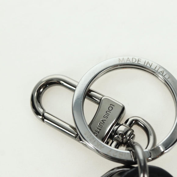 LOUIS VUITTON Monogram Porte Cles LV Signature Charm Black M00927 Auth YKZ1420M