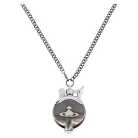 Vivienne Westwood lighter Necklace metal Black Auth YKZ1421A