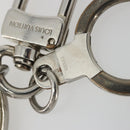 LOUIS VUITTON Damier Porte Cles Porto Address Key Ring metal M65770 Auth YKZ1422-10