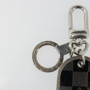 LOUIS VUITTON Damier Porte Cles Porto Address Key Ring metal M65770 Auth YKZ1422-4