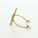 CHANEL Bangle COCO Mark Bracelet metal Gold Tone CC Auth YKZ1423M-4