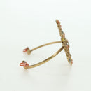 CHANEL Bangle COCO Mark Bracelet metal Gold Tone CC Auth YKZ1423M-5
