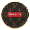 LOUIS VUITTON Pin Badge SUPRME Collaboration metal 2 Set MP2046 LV Auth YKZ1424M-2