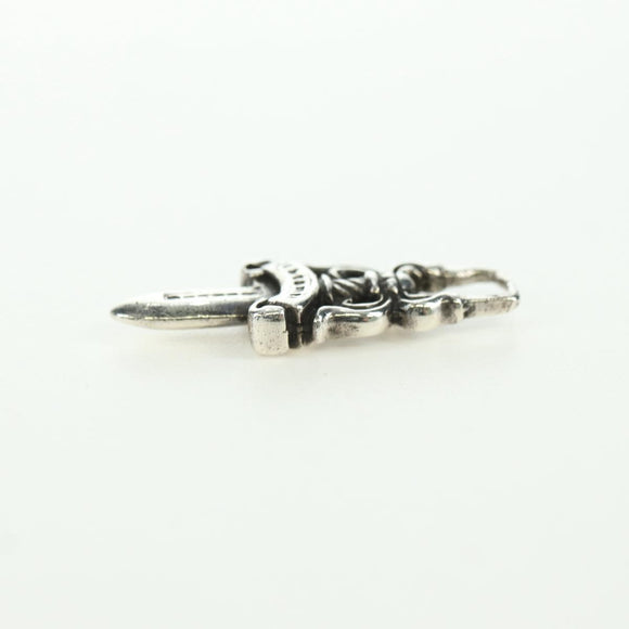 Chrome Hearts Dagger Charm Pendant Top Ag925 Silver Auth YKZ1426V