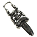 Chrome Hearts Dagger Charm Pendant Top Ag925 Silver Auth YKZ1426V-1