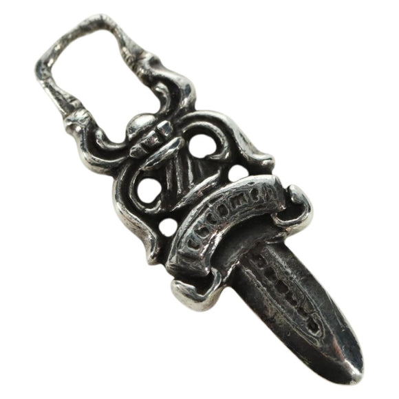Chrome Hearts Dagger Charm Pendant Top Ag925 Silver Auth YKZ1426V