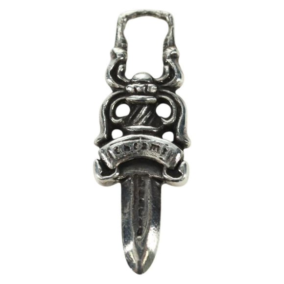 Chrome Hearts Dagger Charm Pendant Top Ag925 Silver Auth YKZ1426V
