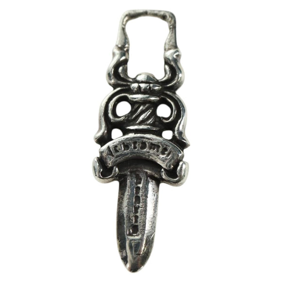 Chrome Hearts Dagger Charm Pendant Top Ag925 Silver Auth YKZ1426V