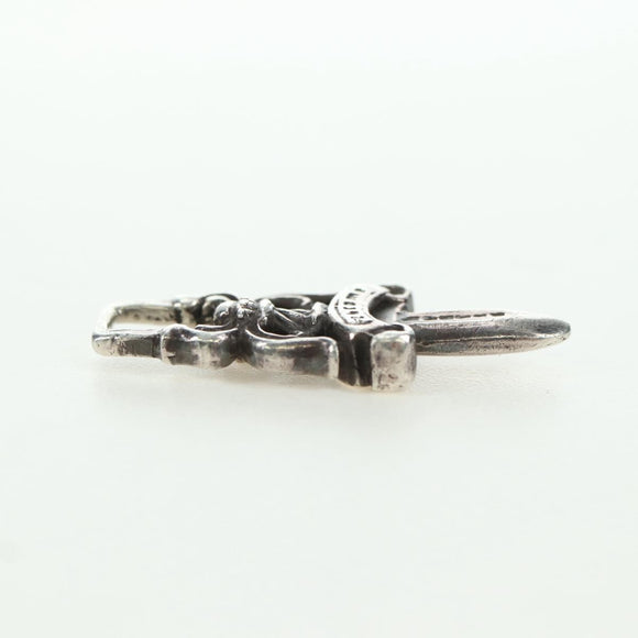 Chrome Hearts Dagger Charm Pendant Top Ag925 Silver Auth YKZ1427V