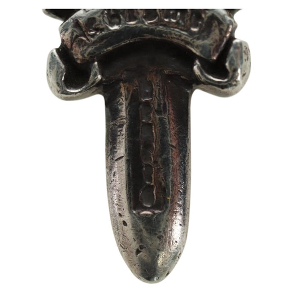Chrome Hearts Dagger Charm Pendant Top Ag925 Silver Auth YKZ1427V