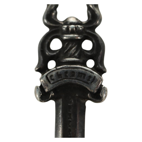 Chrome Hearts Dagger Charm Pendant Top Ag925 Silver Auth YKZ1428V