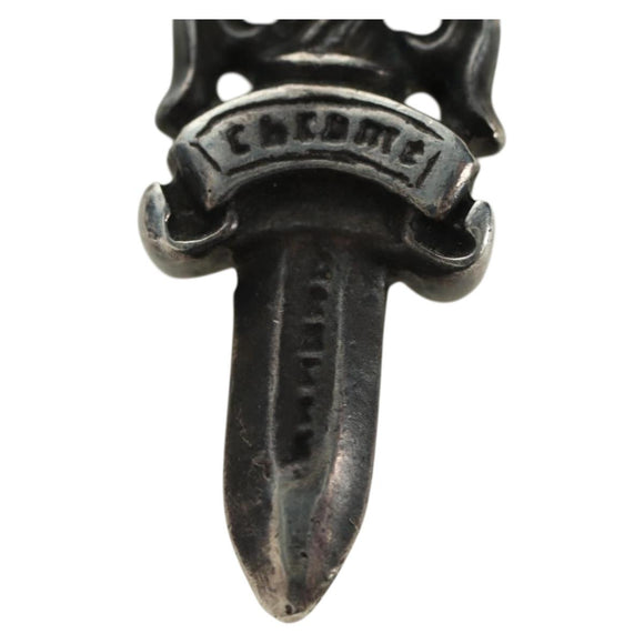 Chrome Hearts Dagger Charm Pendant Top Ag925 Silver Auth YKZ1428V