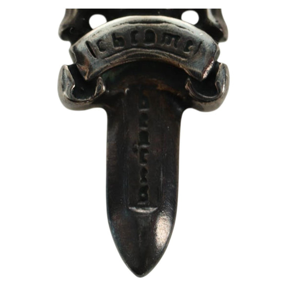 Chrome Hearts Dagger Charm Pendant Top Ag925 Silver Auth YKZ1429V