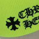 Chrome Hearts Watch Cap Hat Acrylic Yellow Auth YKZ1431M-6